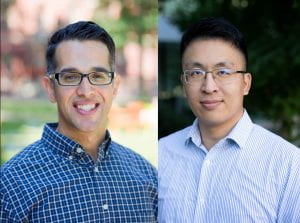 From left, Albert Almada and Miller Huang (Images by Sergio Bianco and courtesy of Miller Huang)